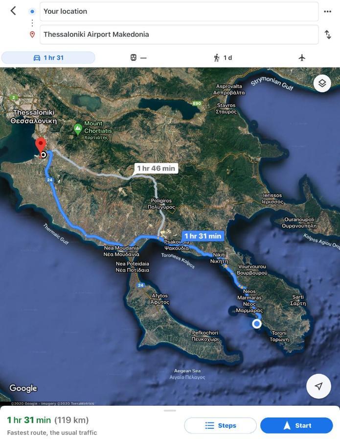 Metochi Agias Kiriakis Hidden Gem Sithonia 빌라 외부 사진